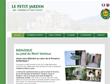 Tablet Screenshot of lepetitjardin.fr
